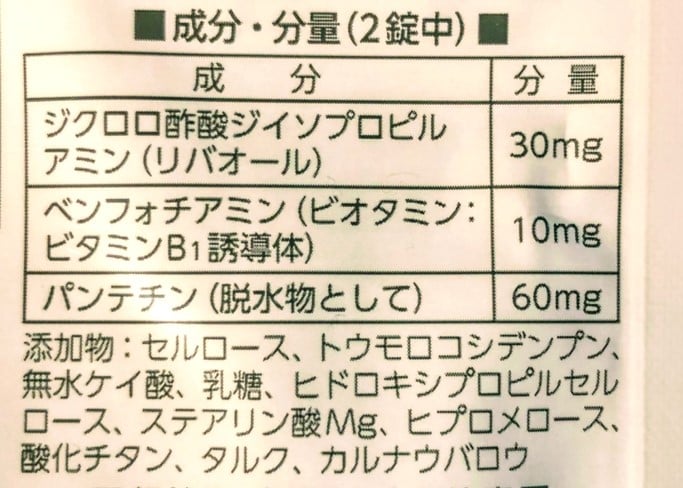 リゲイントリプルフォースの成分